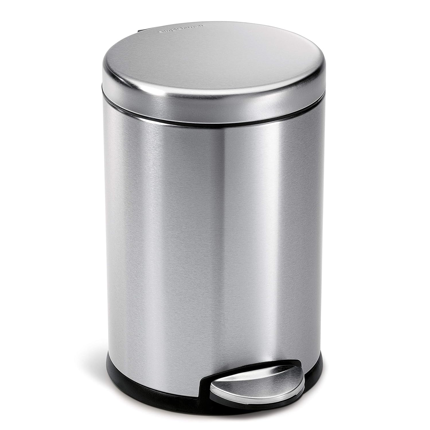 simplehuman 4.5 Liter / 1.2 Gallon Round Bathroom Step Trash Can