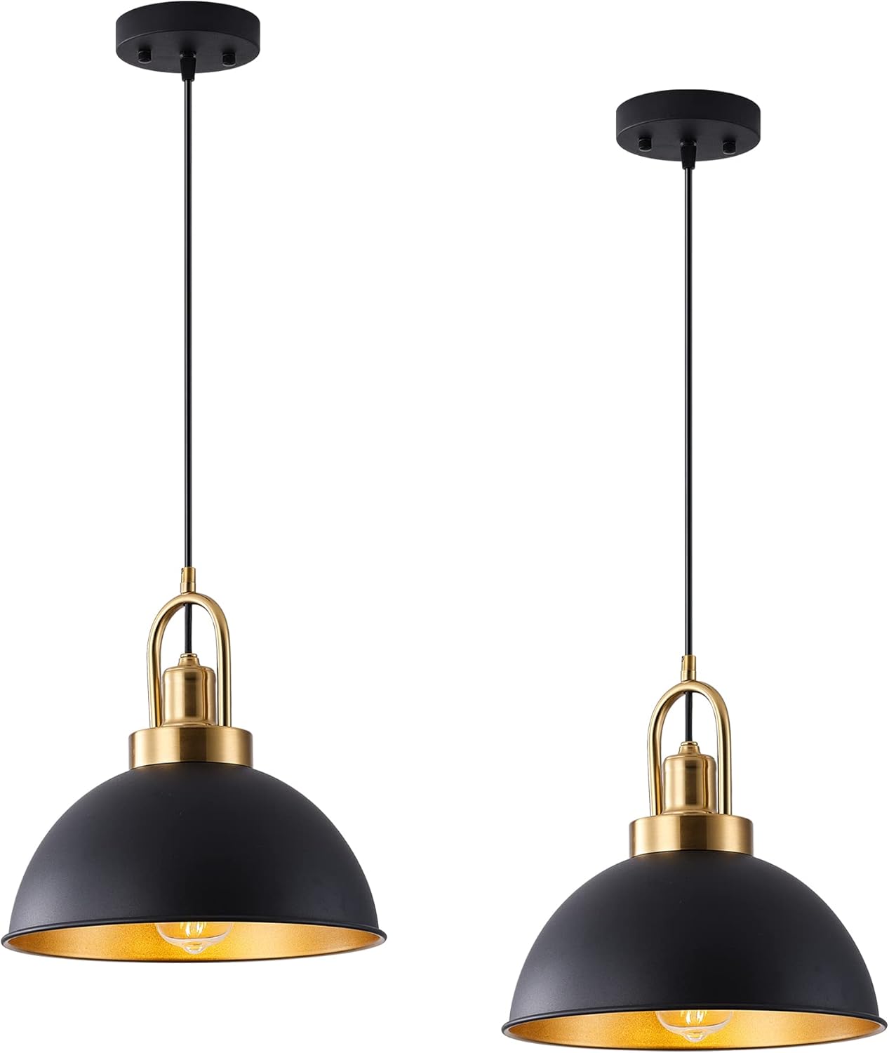 Matte Black Farmhouse Pendant Light